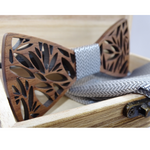 Wood Bow Tie Set