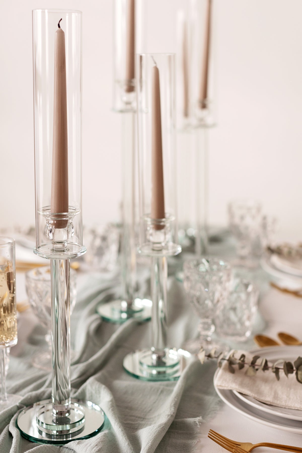 Glass Taper Candle Holder - Toronto Event Rentals - Nayos